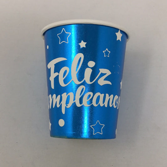 Vaso papel metalico 10pz