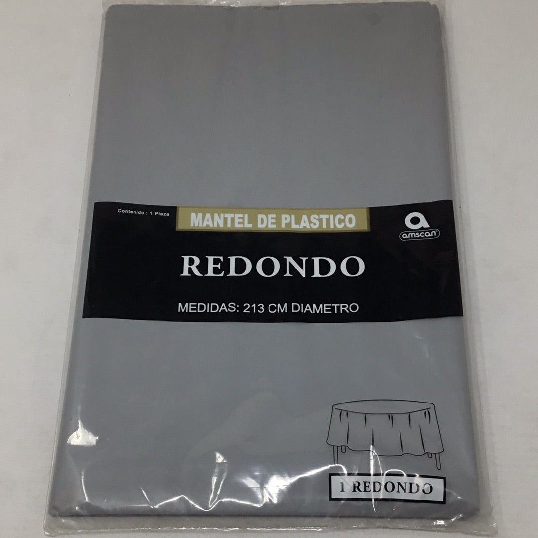 Mantel plastico redondo