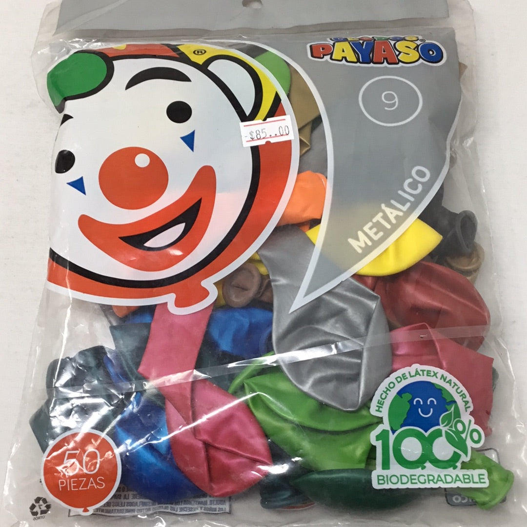 Globo payaso #9 50PZ