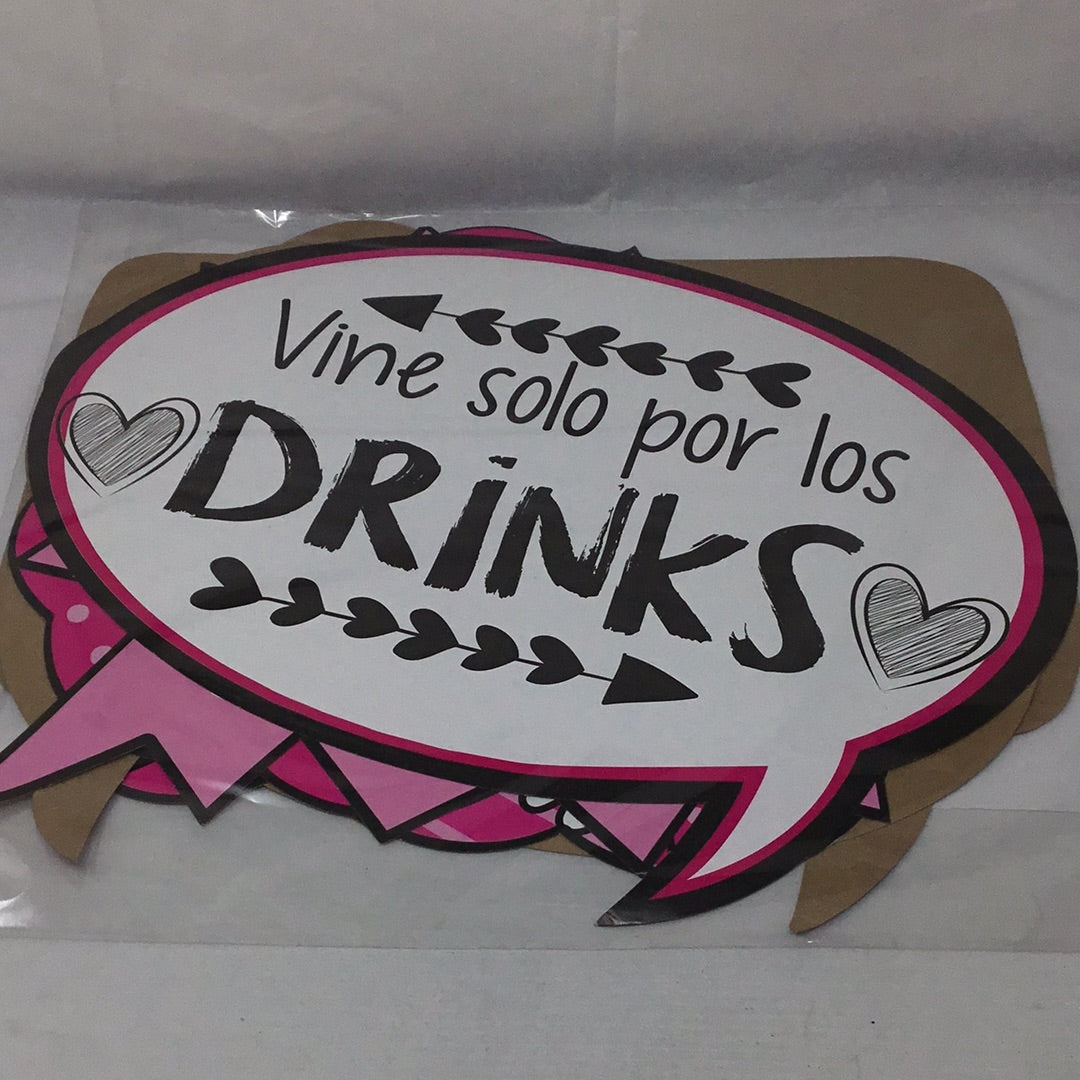 Letrero fiesta despedida