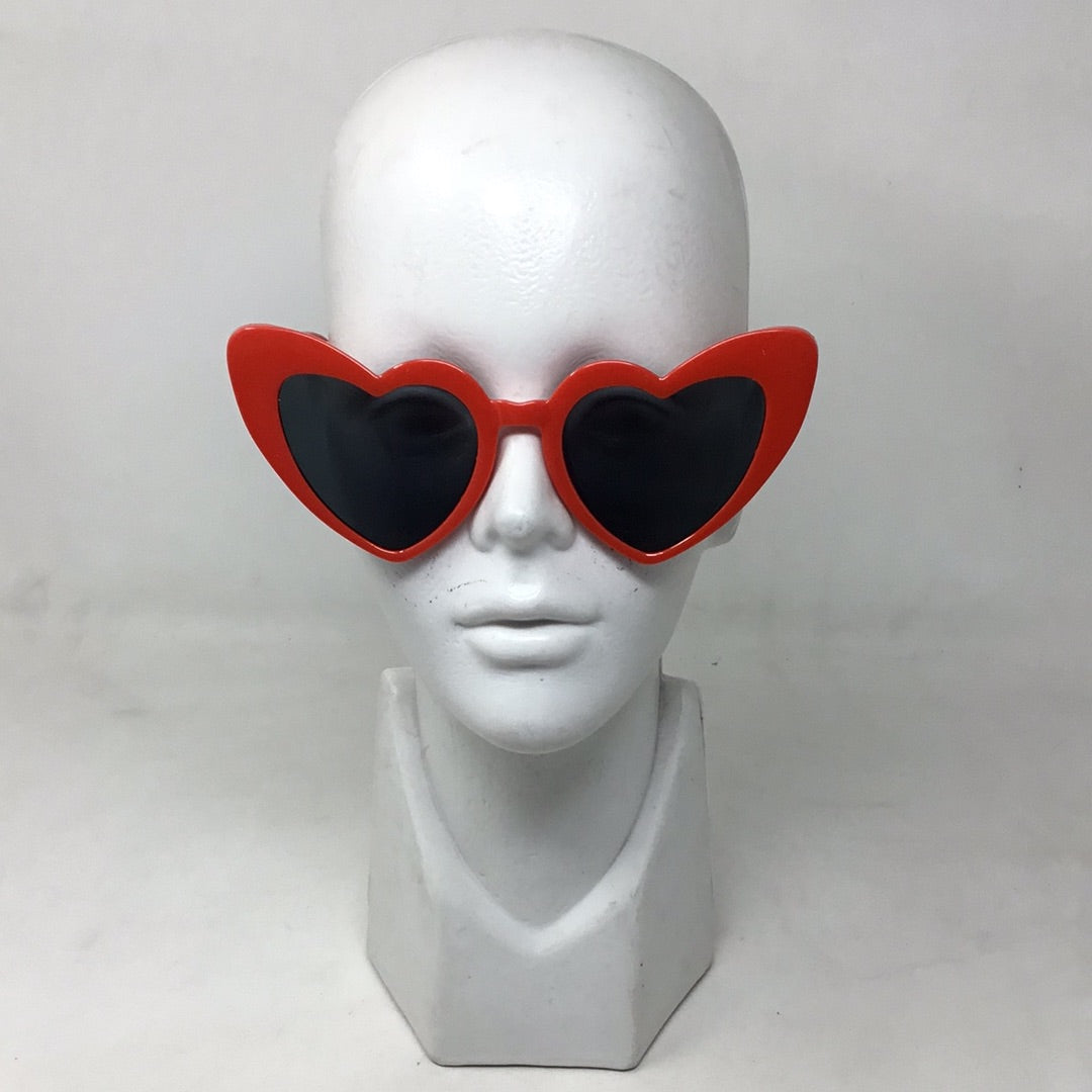 Lentes corazón rojo