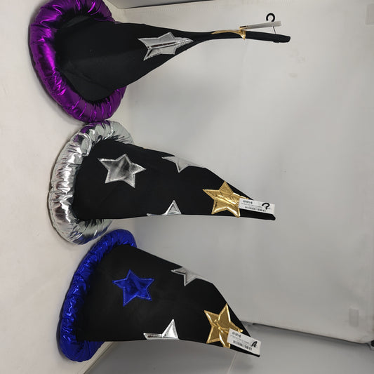 Sombrero de mago con estrellas