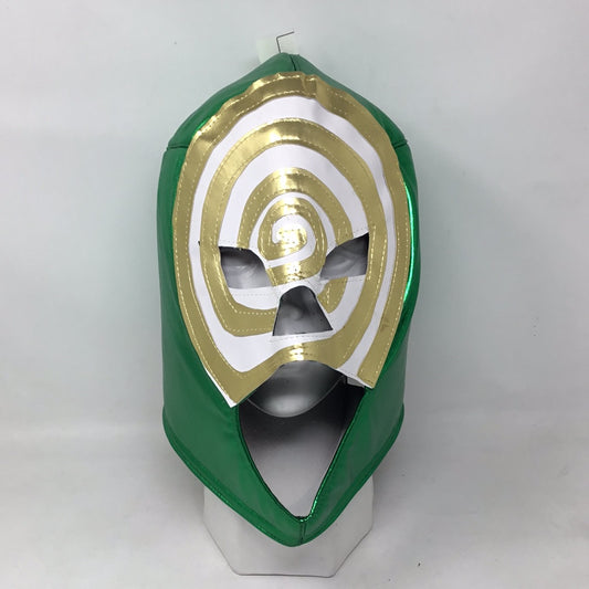 Máscara de luchador verde hipnótico