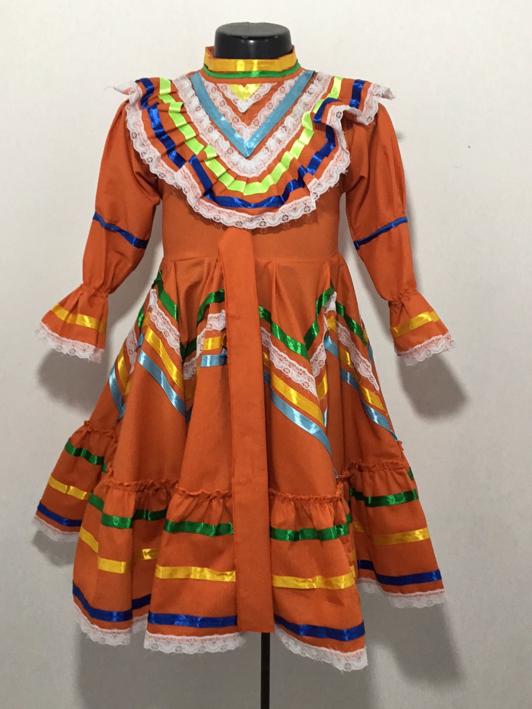 Vestido Jalisco naranja