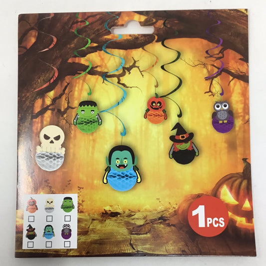 Colgante Halloween varios monstruos 1 pieza