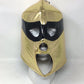 Máscara de luchador rojo dorado