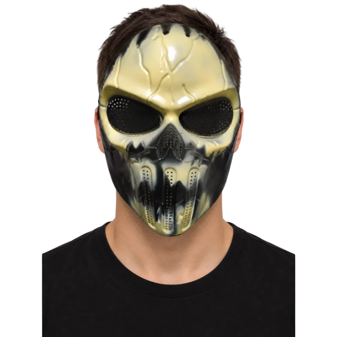 Máscara calavera gde camuflaje