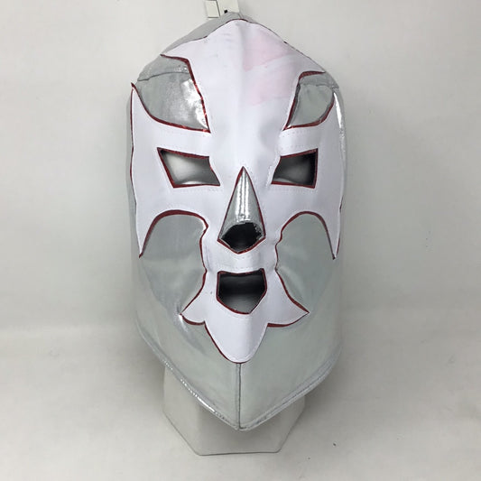 Máscara de luchador plata cruz
