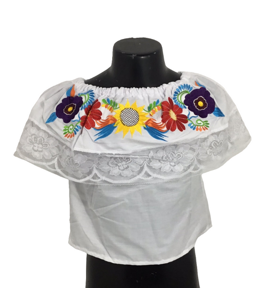 Blusa olán bordada