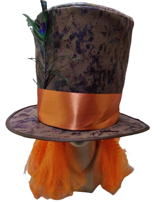 Sombrero sombrerero con pelo