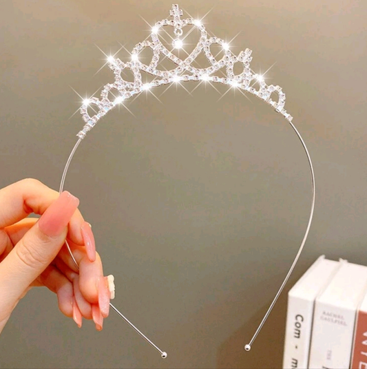 Corona diadema plata