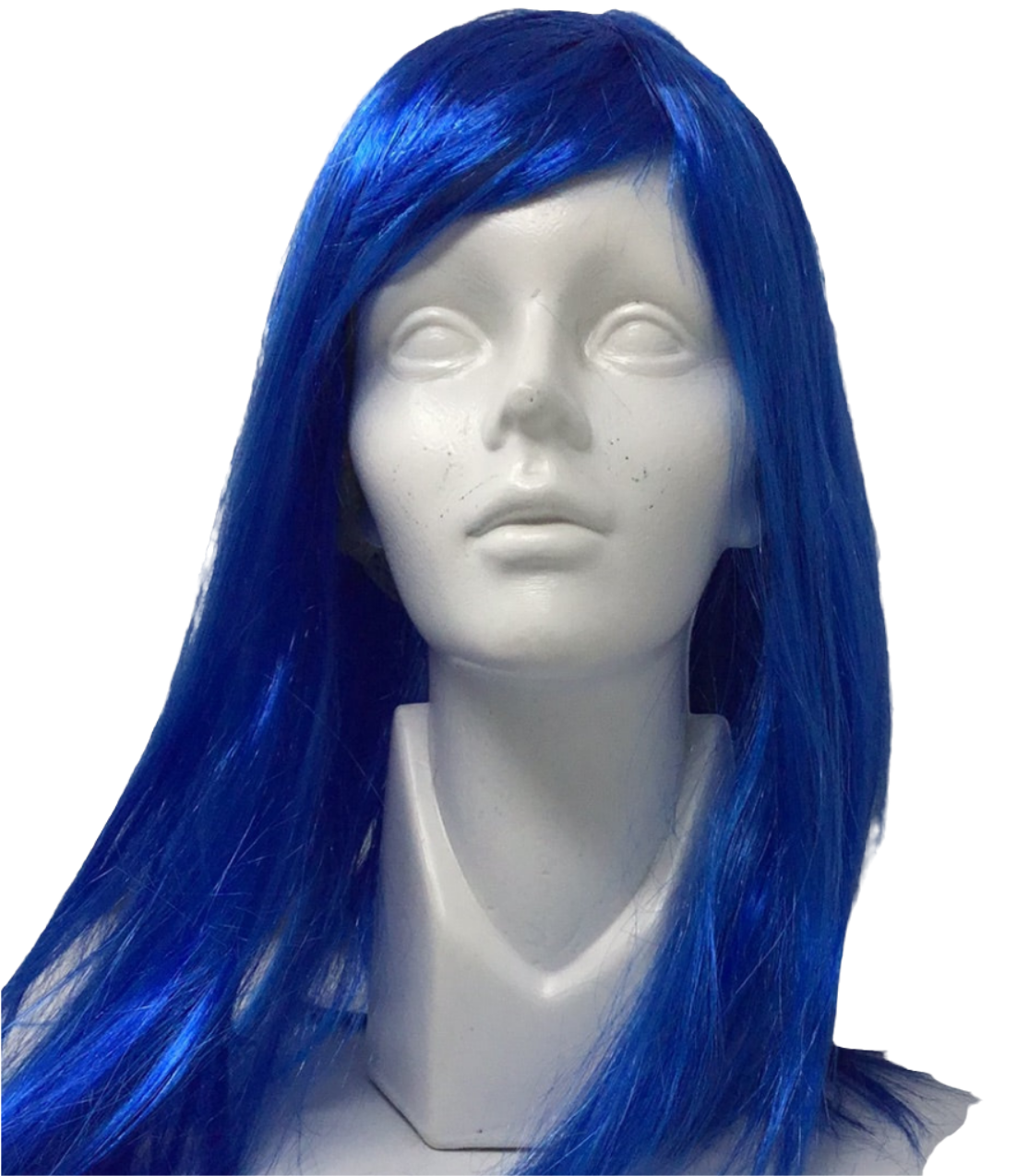 Peluca lacia azul royal