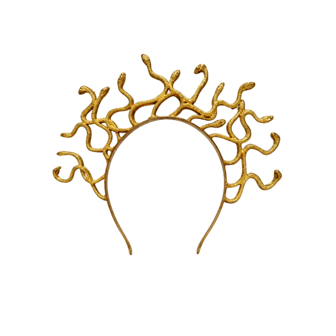 Diadema Medusa Dorada