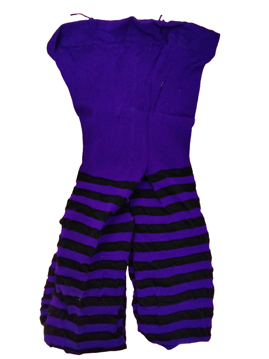 Malla rayada morado/negro PINKY