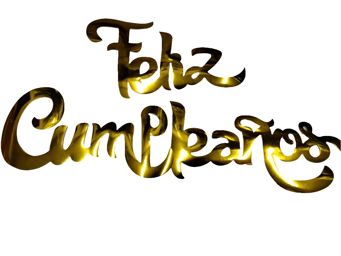 Letrero cumpleaños happy notes