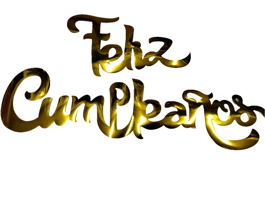 Letrero cumpleaños happy notes