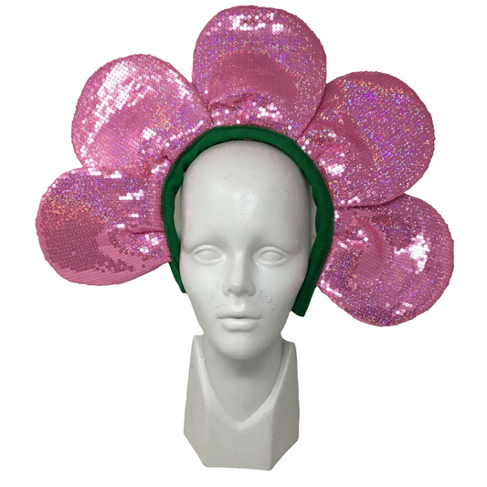 Diadema flor lentejuela