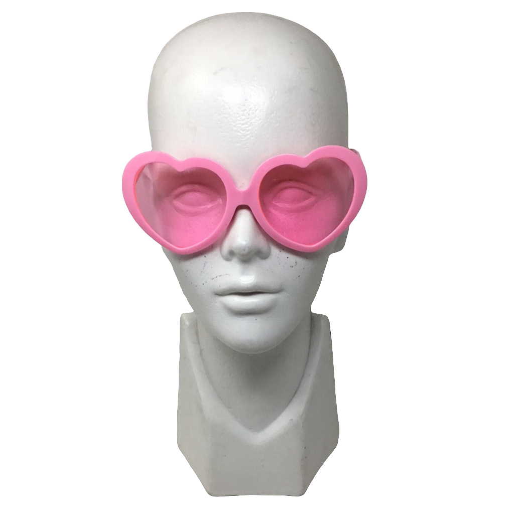Lentes corazón rosa