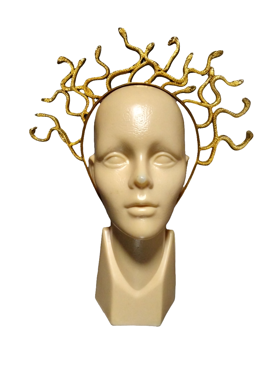 Diadema Medusa Dorada