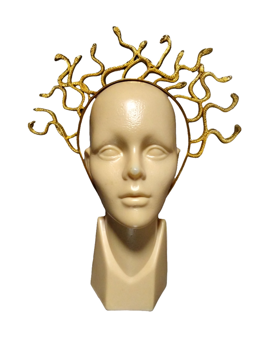 Diadema Medusa Dorada