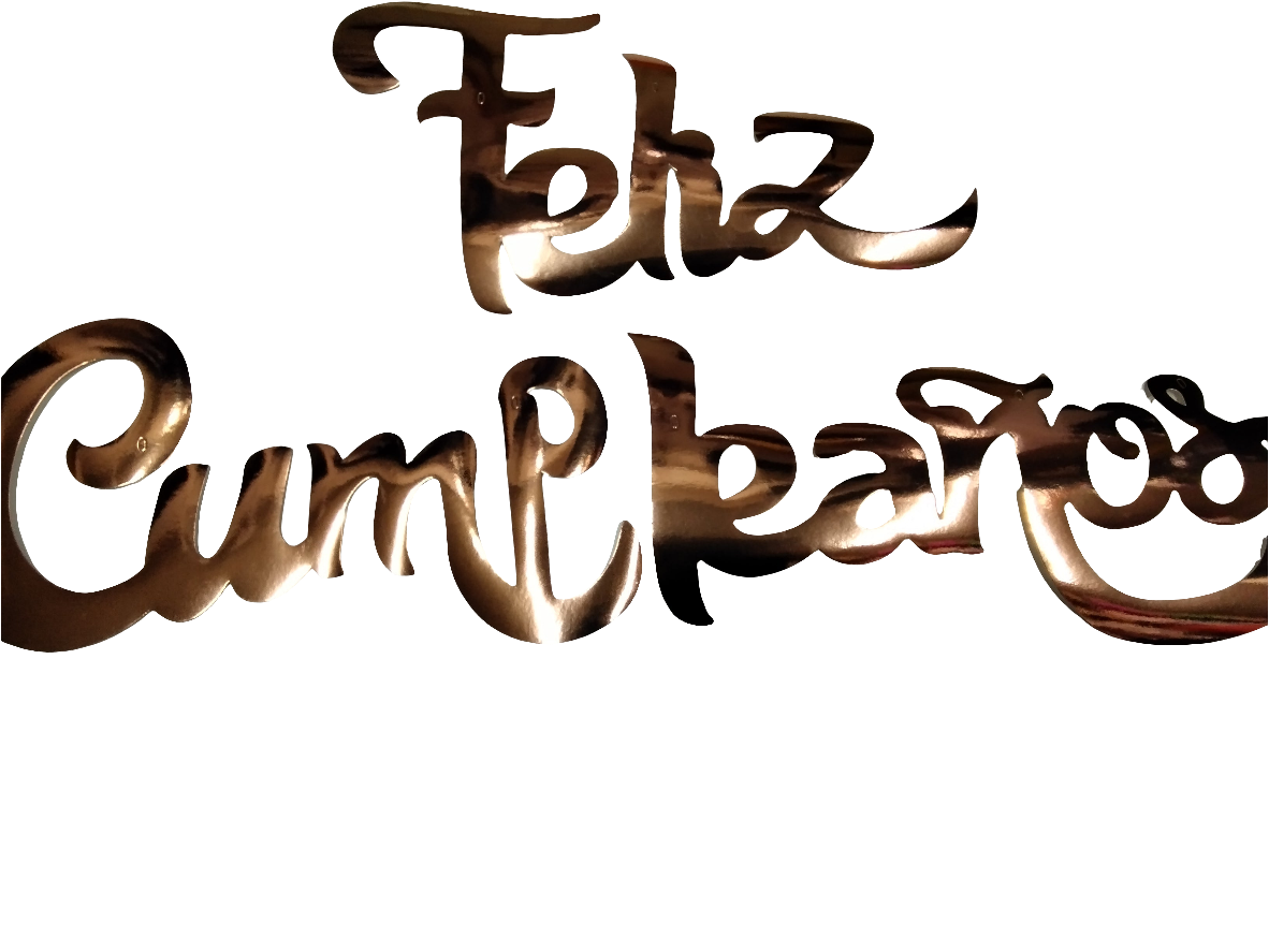 Letrero cumpleaños happy notes