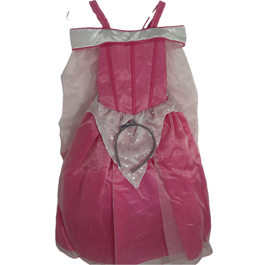 Disfraz princesa rosa con mangas