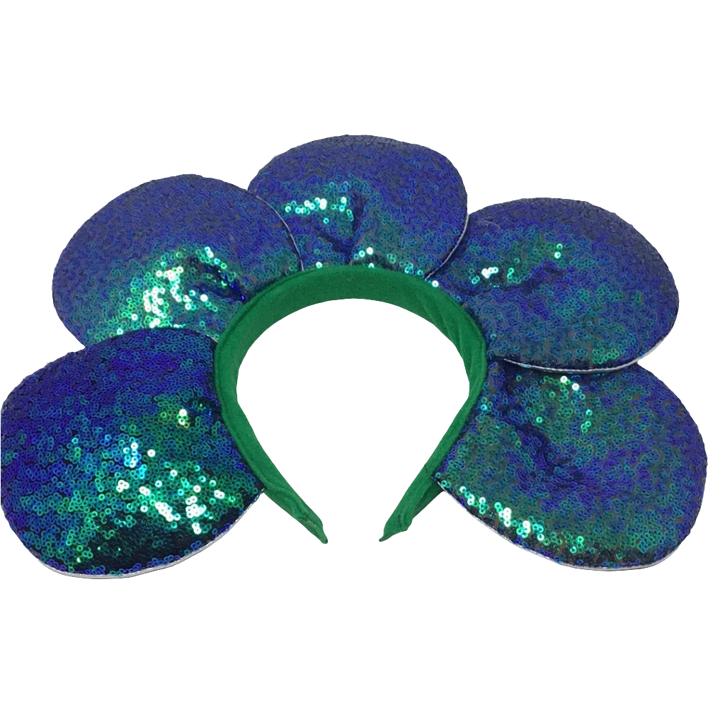 Diadema flor lentejuela