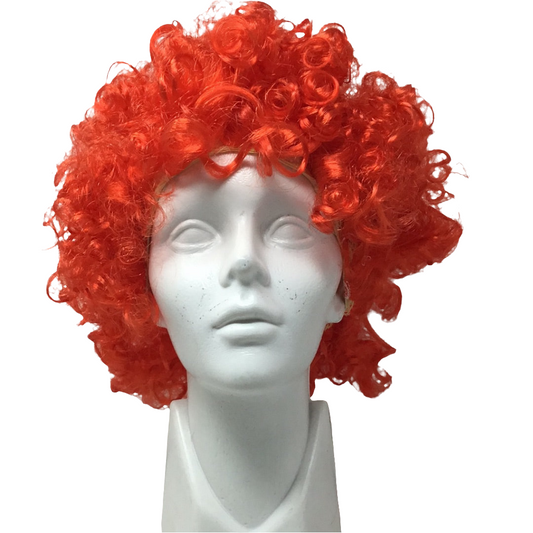 Peluca afro roja