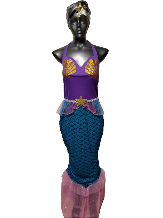 Vestido Sirena Azul SAMPLE S