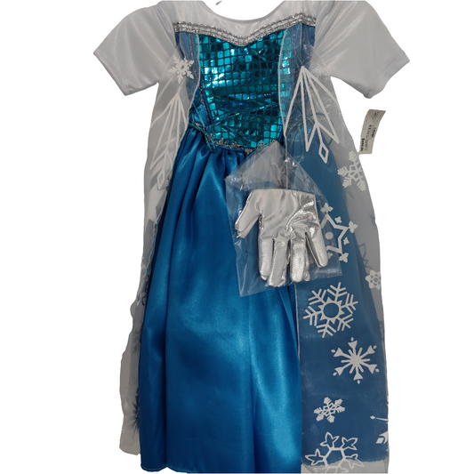 Disfraz princesa hielo con guantes