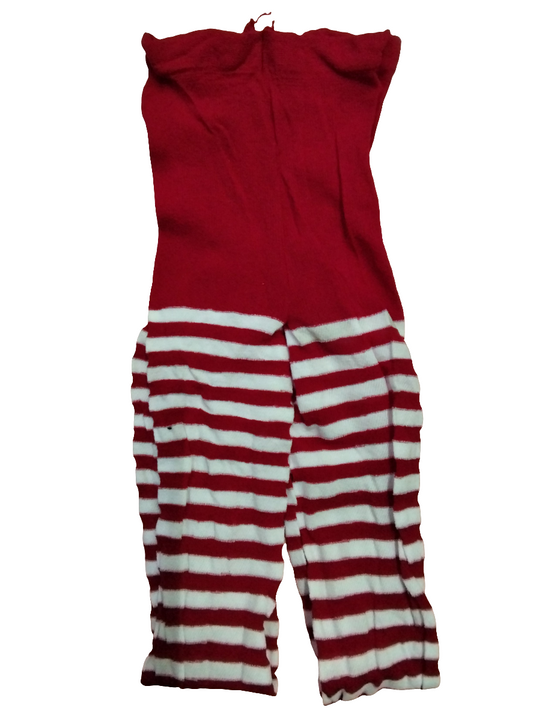 Malla rayada rojo/blanco PINKY