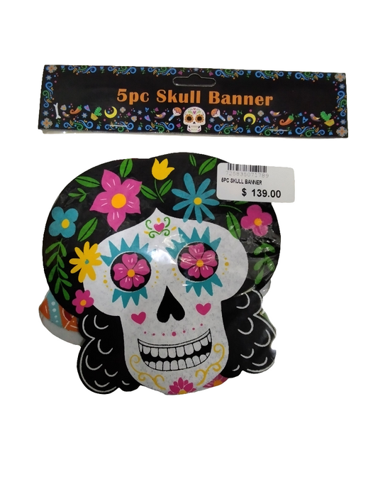 5pc Skull banner