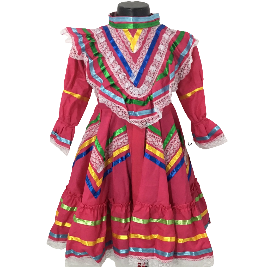 Vestido Jalisco rosa