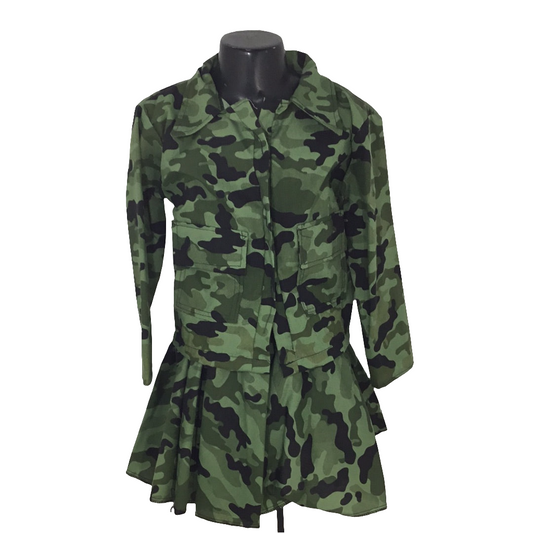 Disfraz soldado camuflaje niña