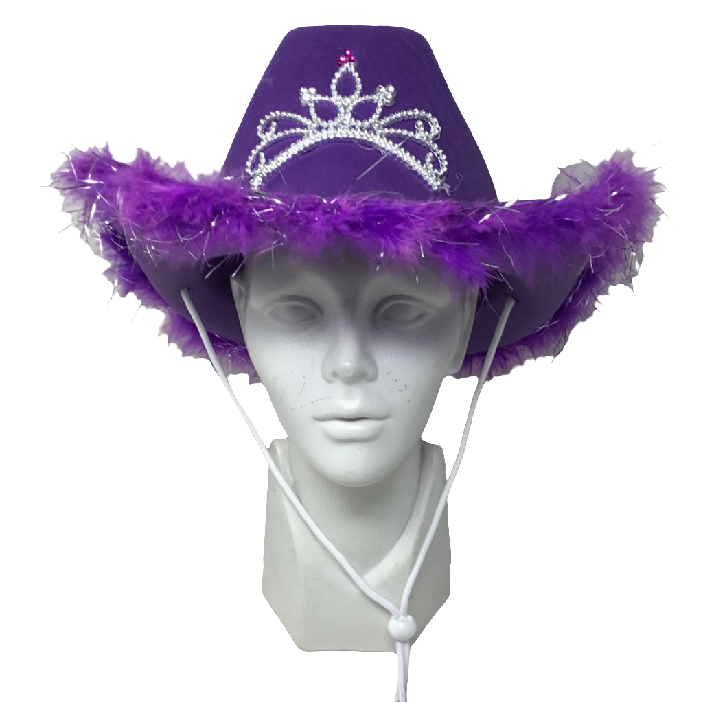 Texana con peluche morada