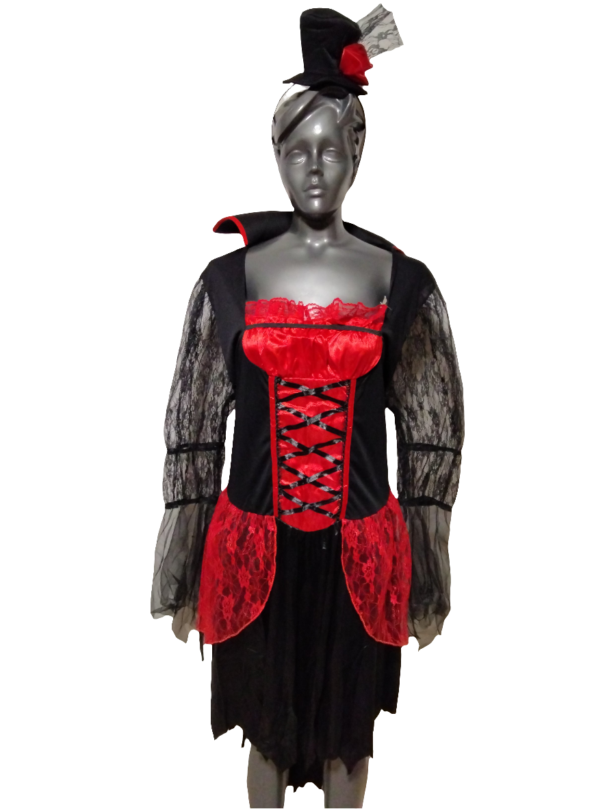 Pirate Rojo/Negro Encaje SAMPLE2