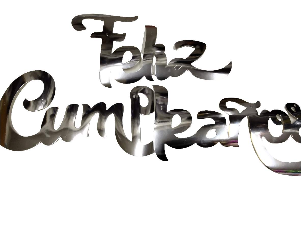 Letrero cumpleaños happy notes