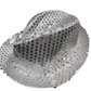 Gorro Lentejuela Blanco/Plata