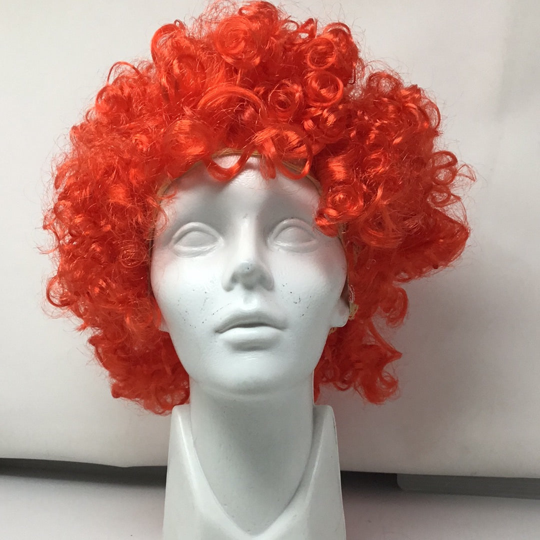 Peluca afro roja