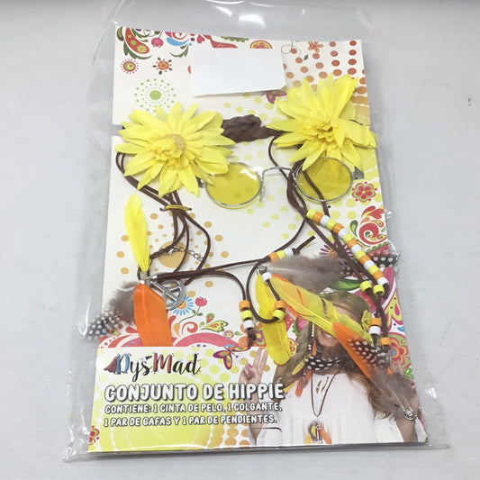 Conjunto de hippie amarillo