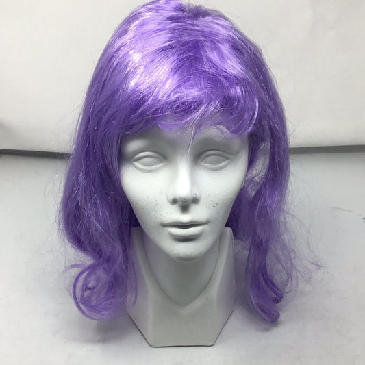 Peluca larga ondulada púrpura