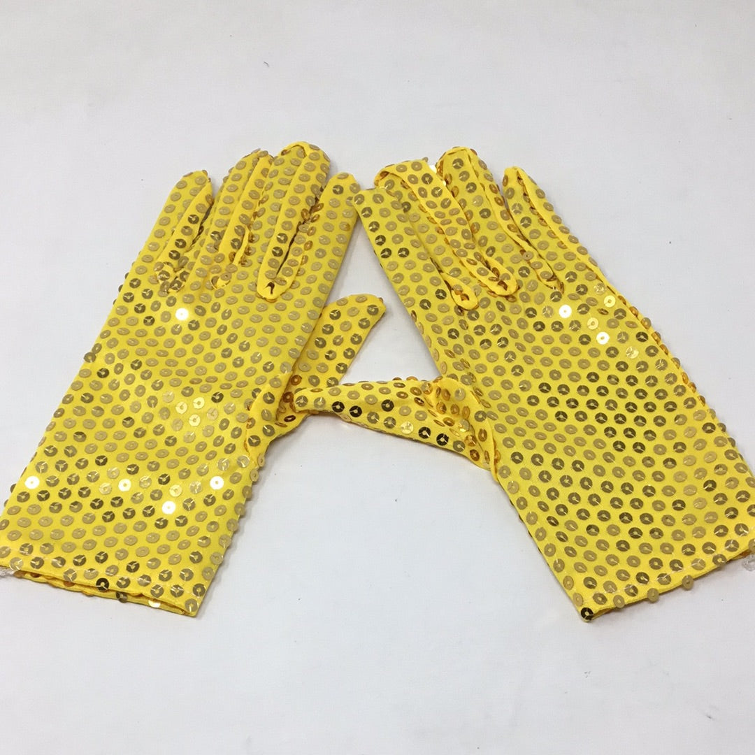 Guantes cortos lentejuelas