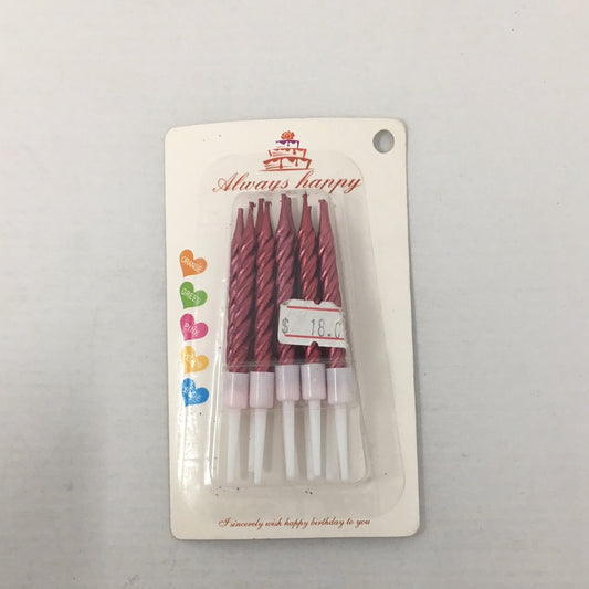 Vela metalica espiral 10pz