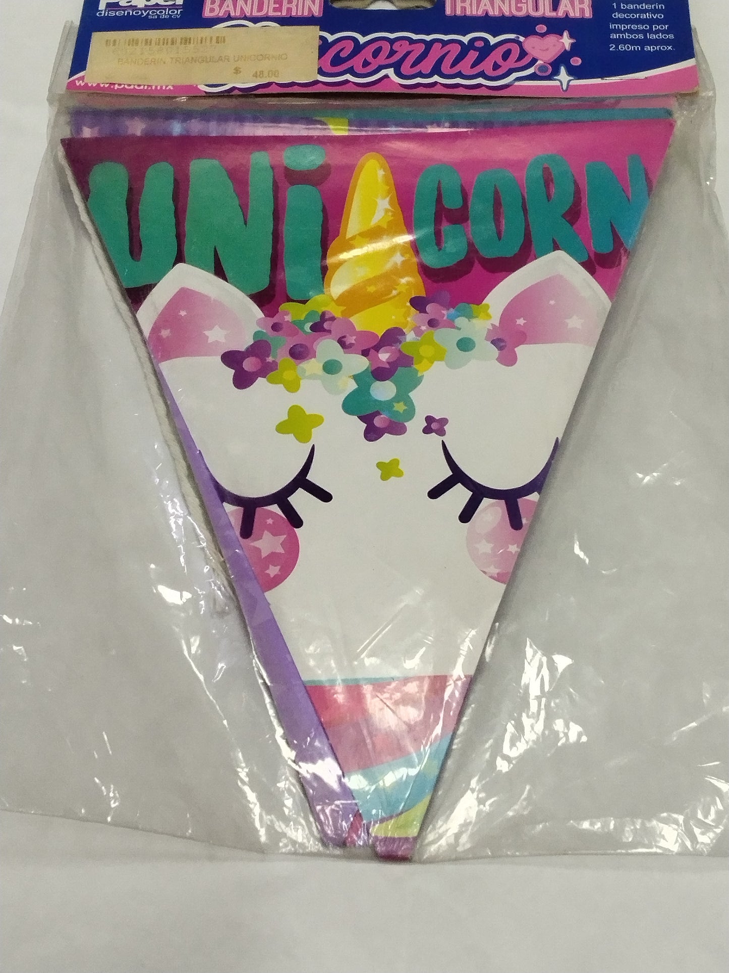 Banderin unicornio