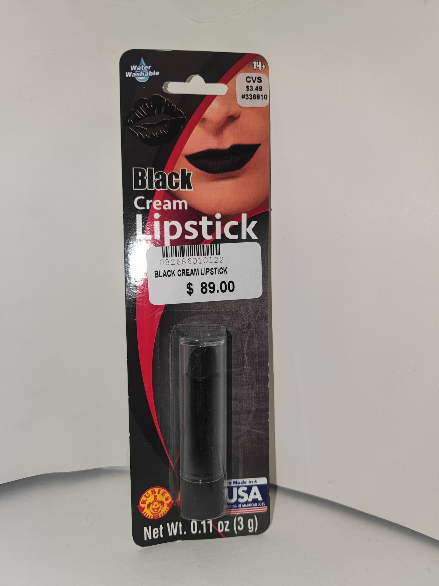 Black cream lipstick