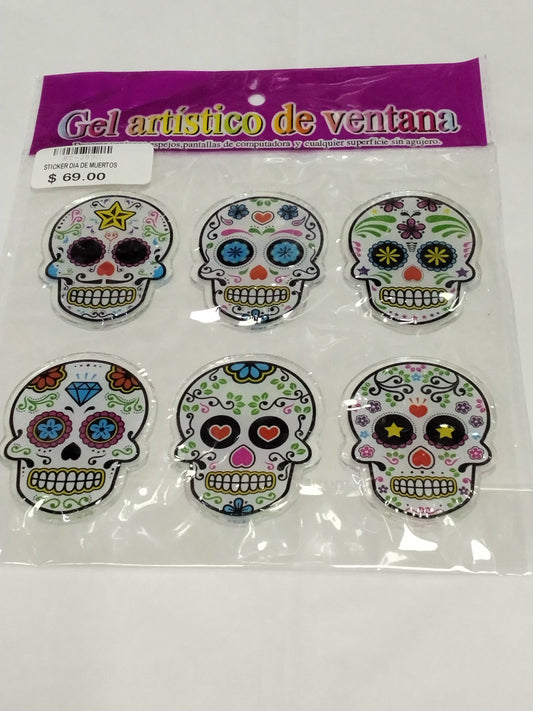 sticker dia de muertos