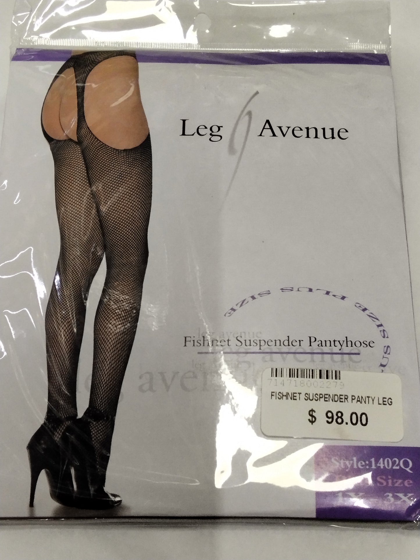 Finshnet suspender panthyhose  leg
