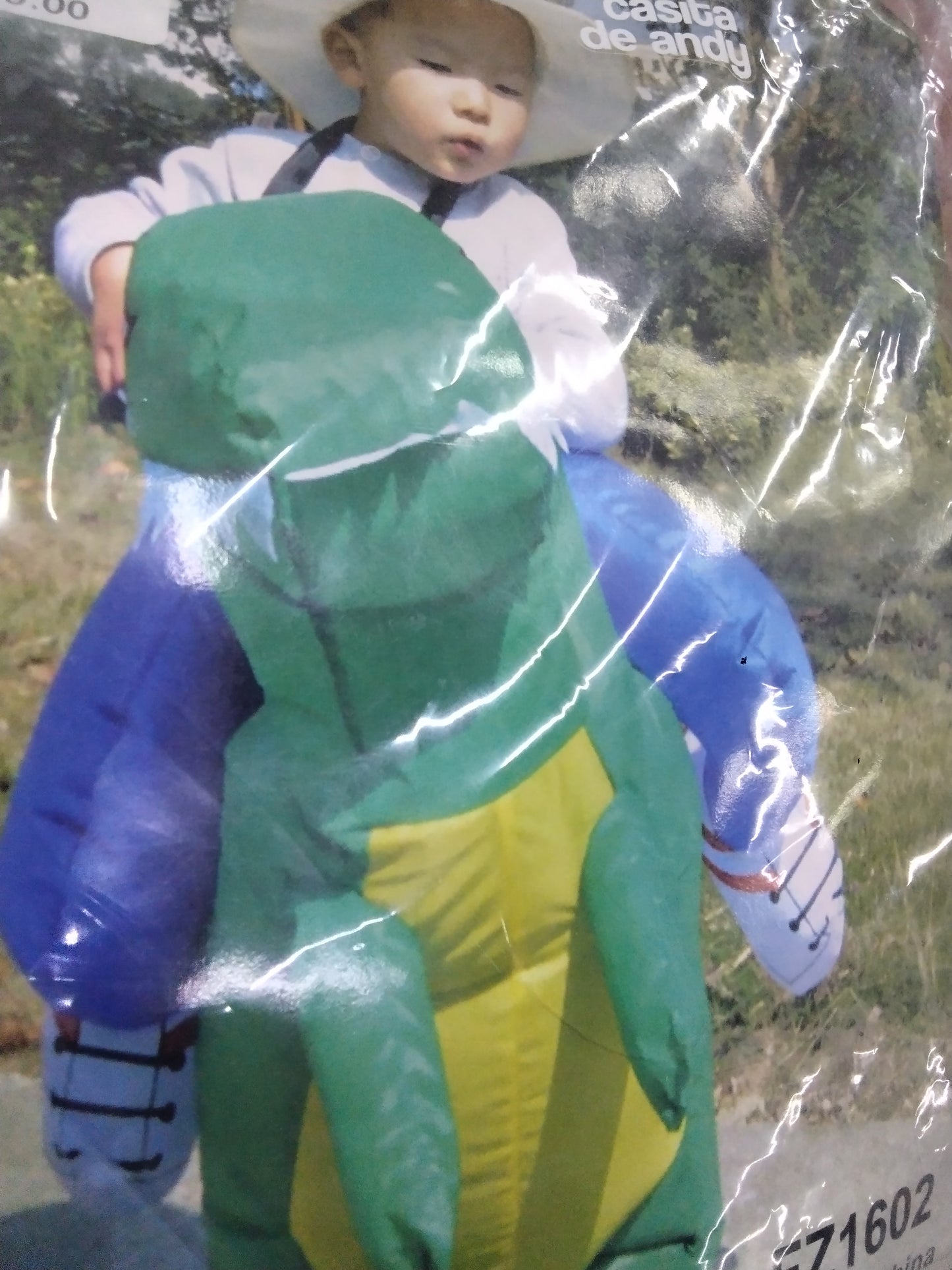 Inflable dino rojo