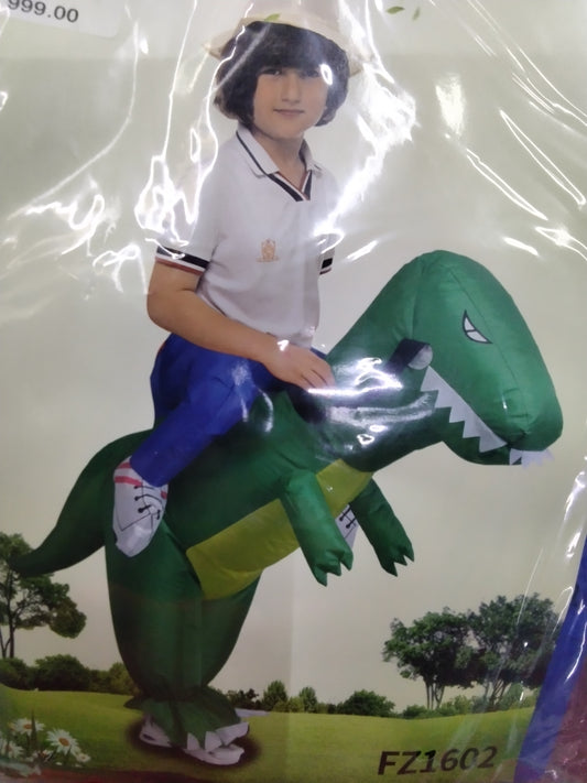 Inflable dino rojo niño
