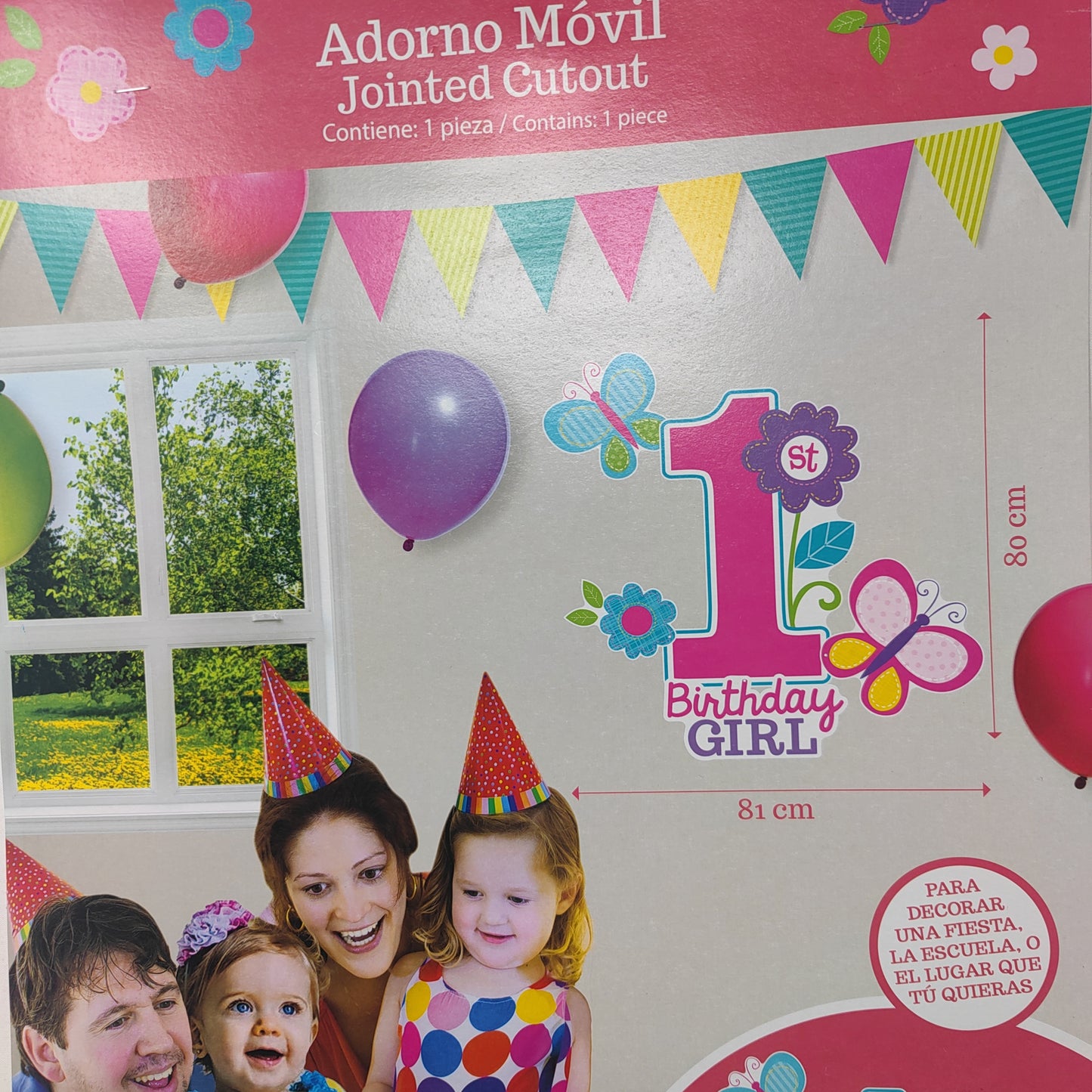 Adorno movil 1st birthday